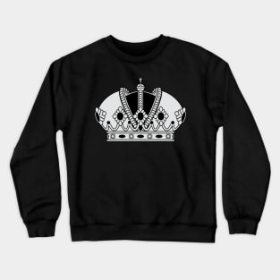 Imperial crown (silver and black) Crewneck Sweatshirt